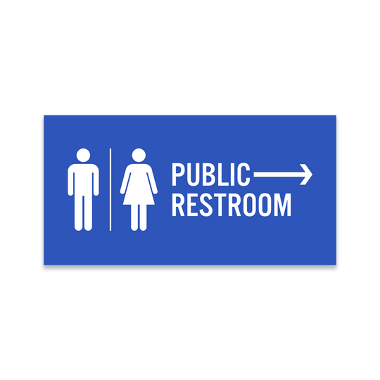 Public Restroom Signs Plastic Printers