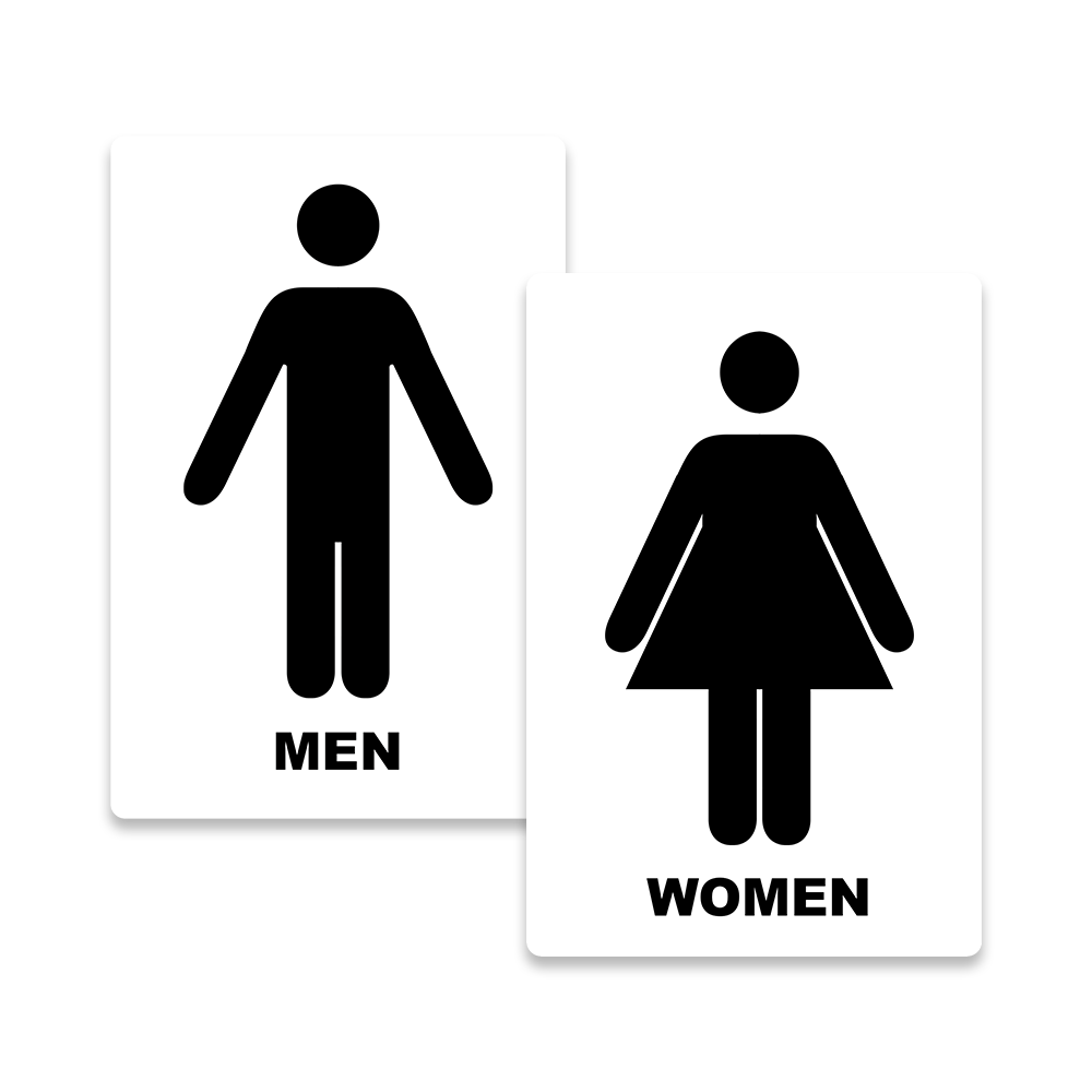 Mens Womens Room Sign
